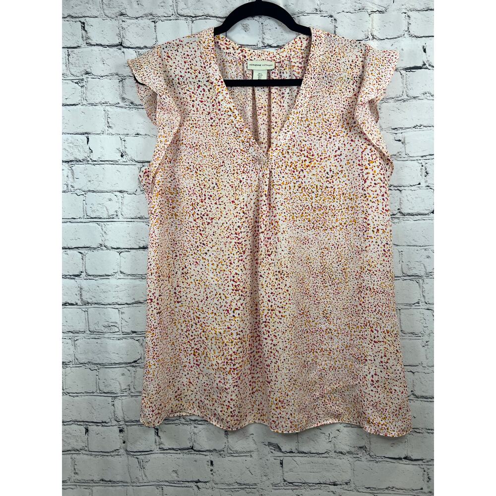 Adrienne Vittadini Sleeveless Blouse, Confetti Dot Print